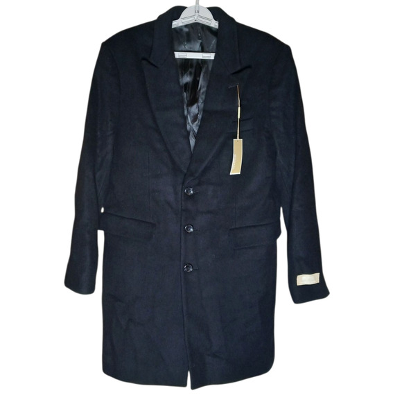 Michael Kors Mens 40S Coat Black Slim Wool Cashmere Blend MMK19675 NWT $495 - Picture 11 of 11